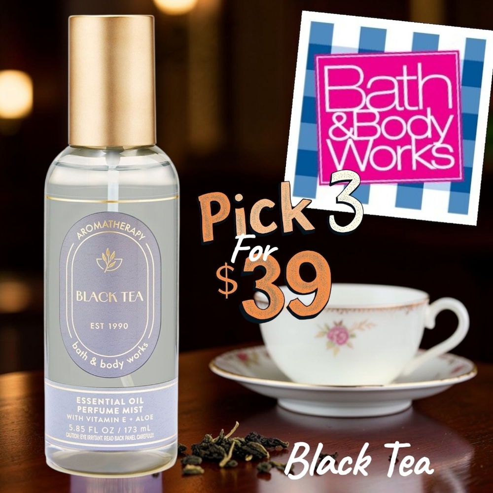 Bath & Body Works Aromatherapy Black Tea Essential Oil Mist